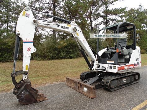 used bobcat 331 mini excavator|bobcat 331 excavator bucket.